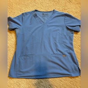 FIGS XL Top Ceil Blue